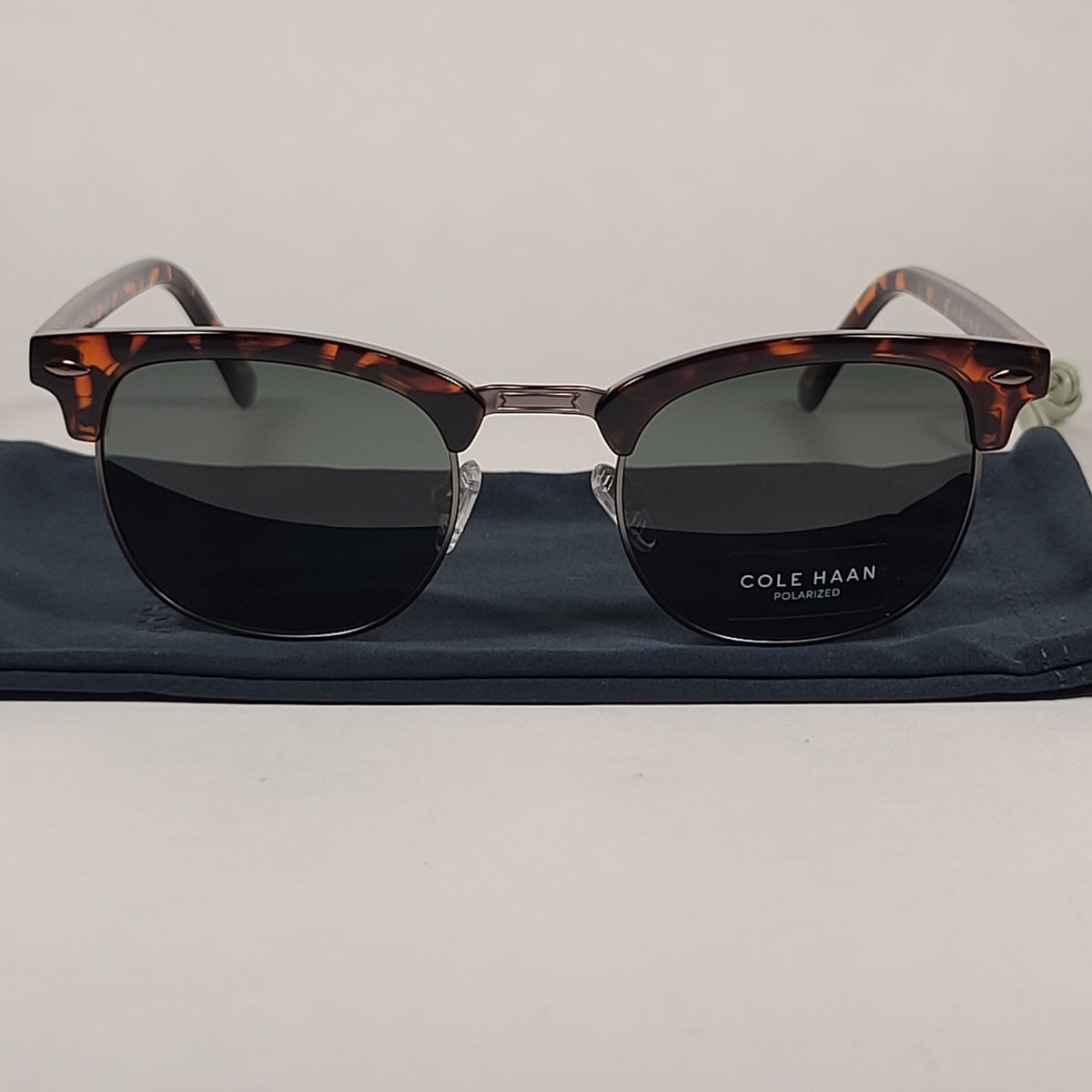 Cole Haan 55mm Half Rim Polarized Sunglasses Amazon.com: Cole Haan Polarized Ladies Sunglass, Black, one  main image 4