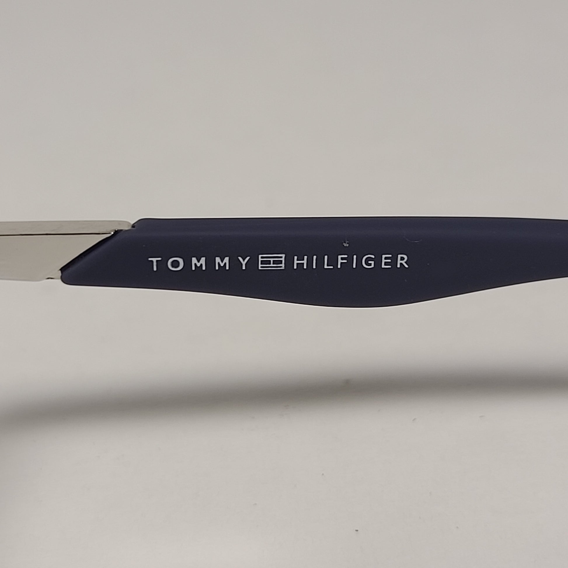 Tommy Hilfiger Lawrence Aviator Sunglasses Silver Tone Metal Frame Blue Mirror Lens LAWRENCE MM OM587 - Sunglasses