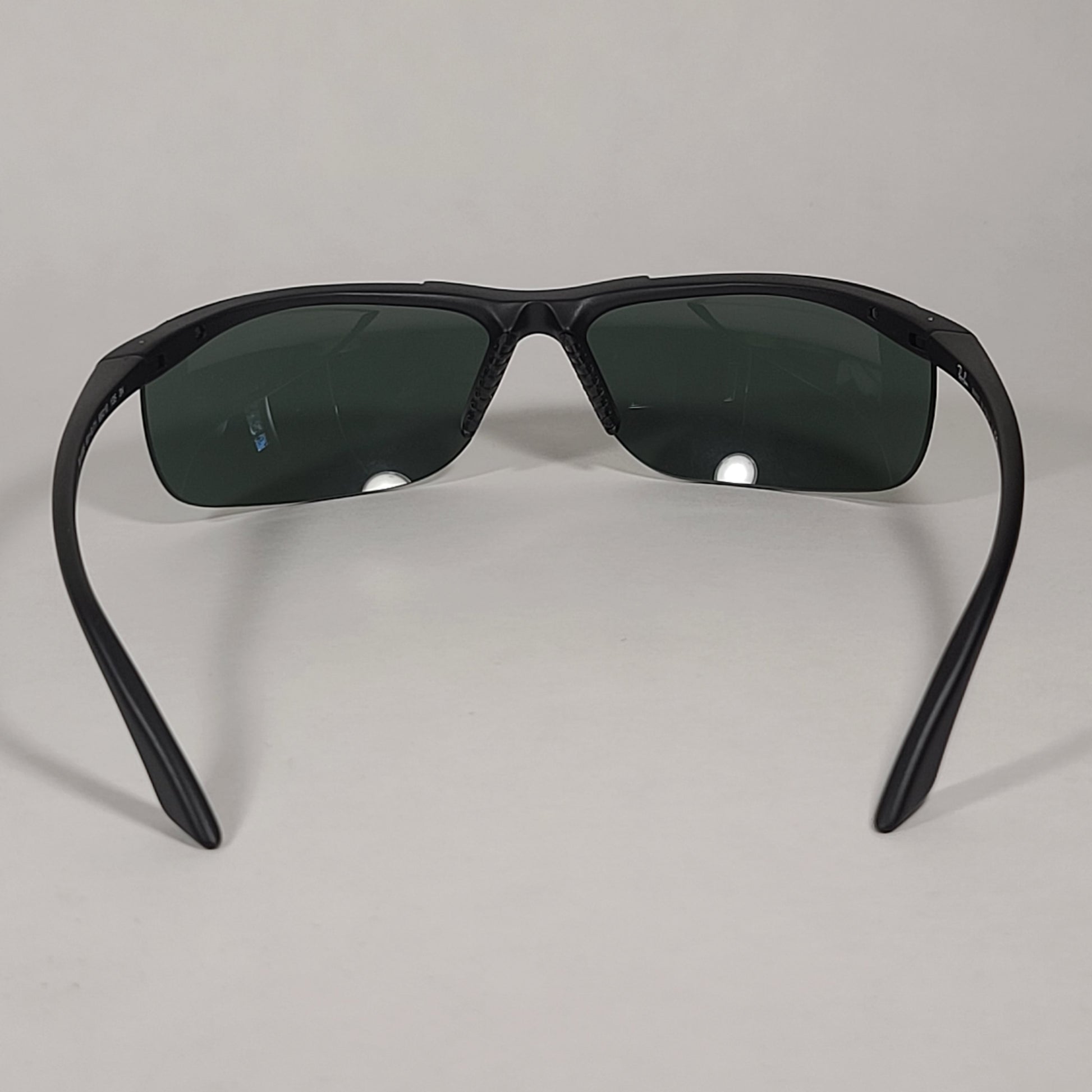 Ray-Ban Active Rimless Sunglasses RB4085 601-S/71 Sport Wrap Matte Black Frame Green Lens - Sunglasses
