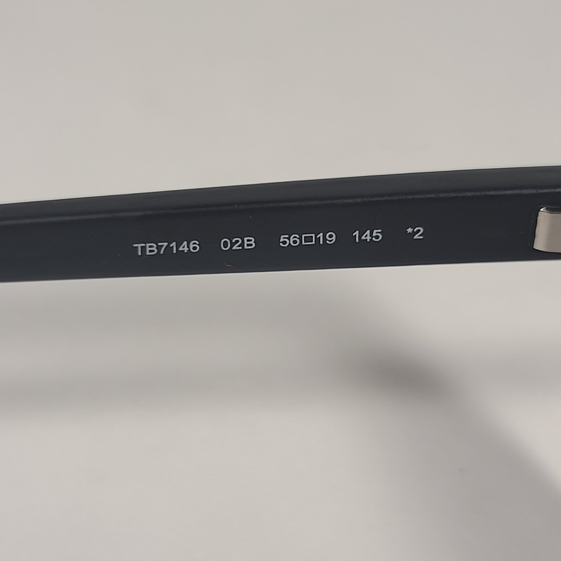 Timberland Rectangle Sunglasses Matte Black Frame Gray Smoke Lens TB7146 02B - Sunglasses