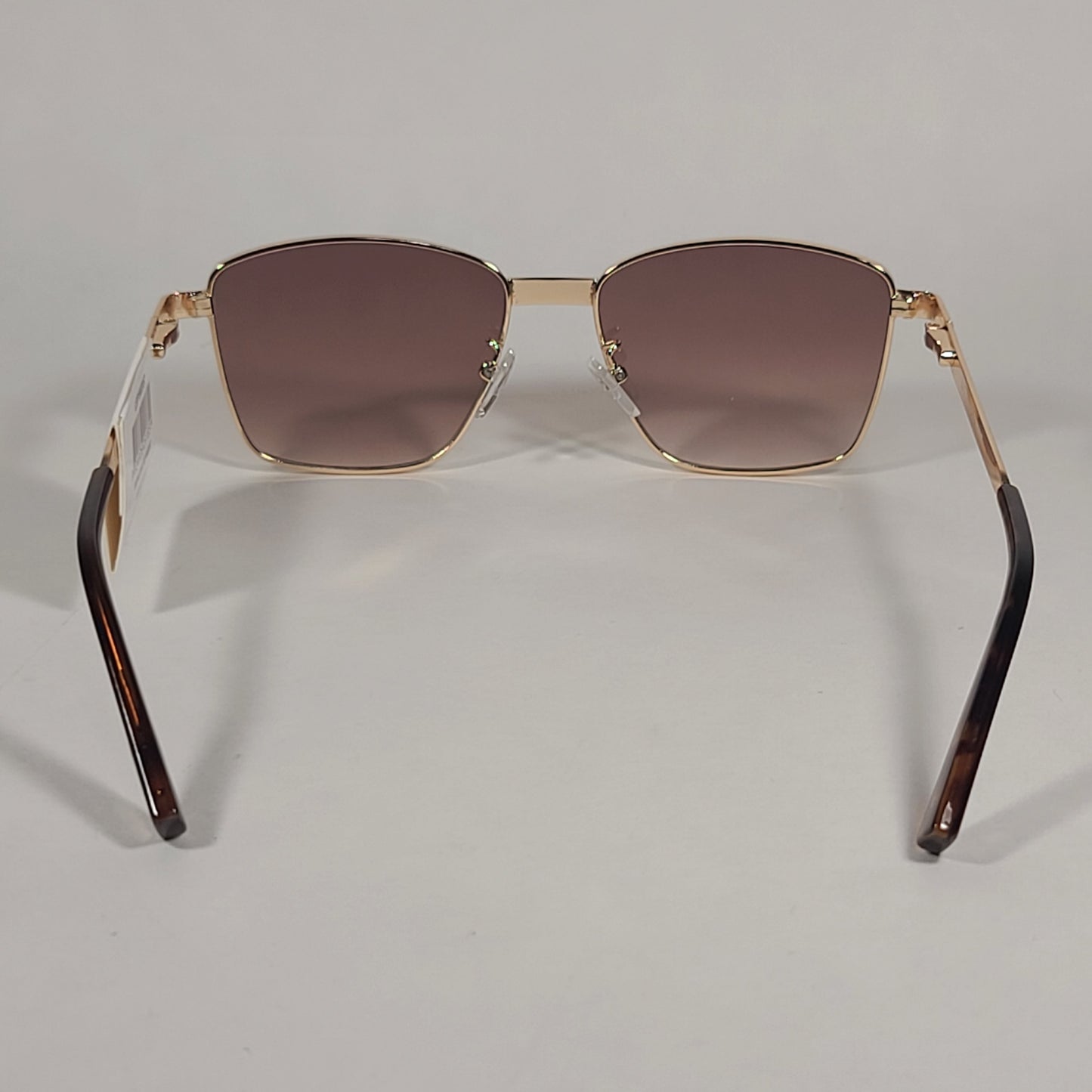 Le Specs Supastar Square Sunglasses Bright Gold Metal Frame Brown Gradient Lens LSP1902057 - Sunglasses