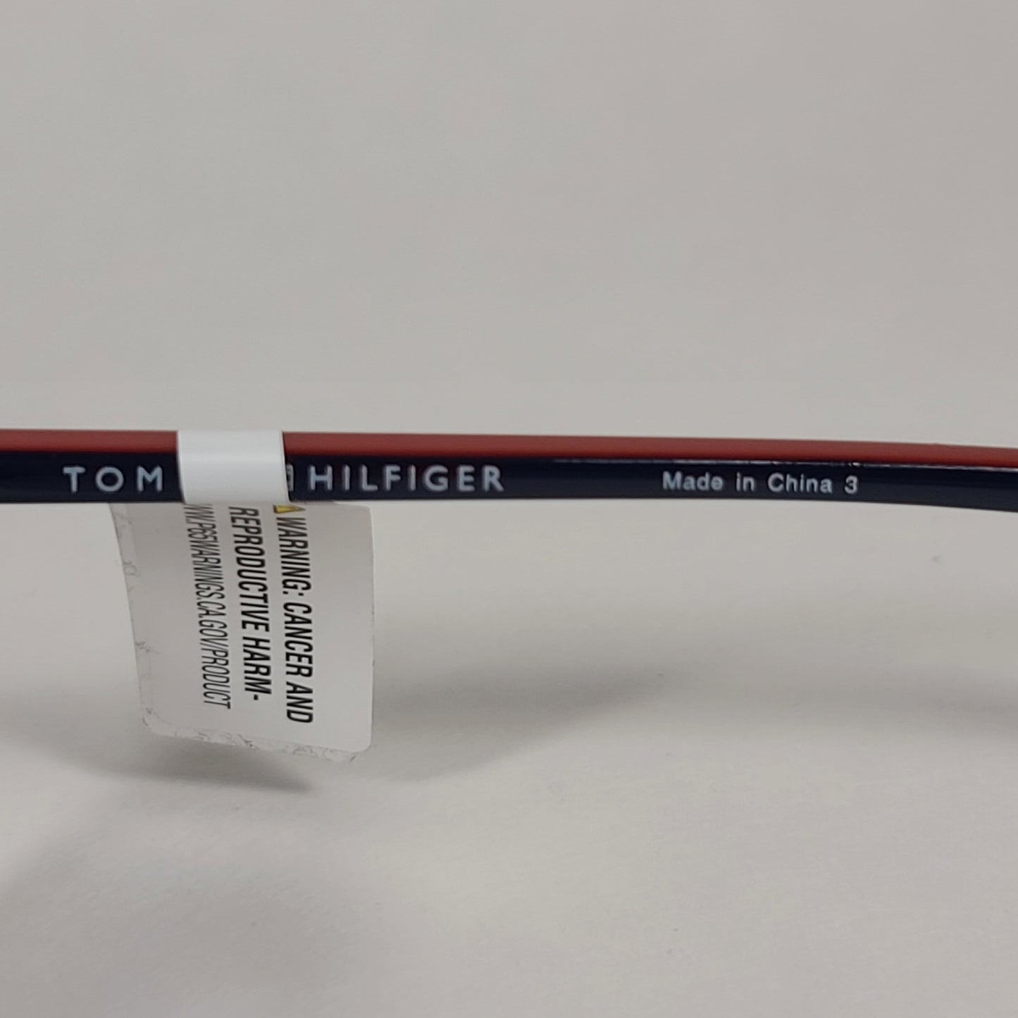 Tommy Hilfiger Rob Square Sunglasses Two Tone Navy Blue Red Gray Lens ROB MP OM517 - Sunglasses
