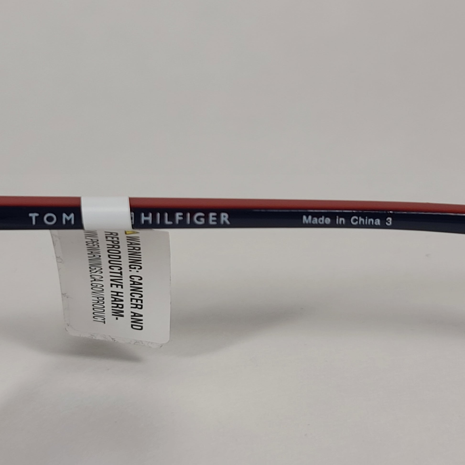 Tommy Hilfiger Rob Square Sunglasses Two Tone Navy Blue Red Gray Lens ROB MP OM517 - Sunglasses