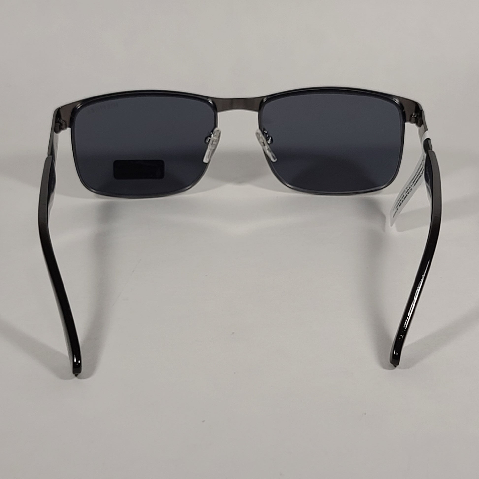 Tommy Hilfiger Malachy Rectangle Sunglasses Gunmetal Gray Frame Gray Lens MALACHY MM OM438 - Sunglasses
