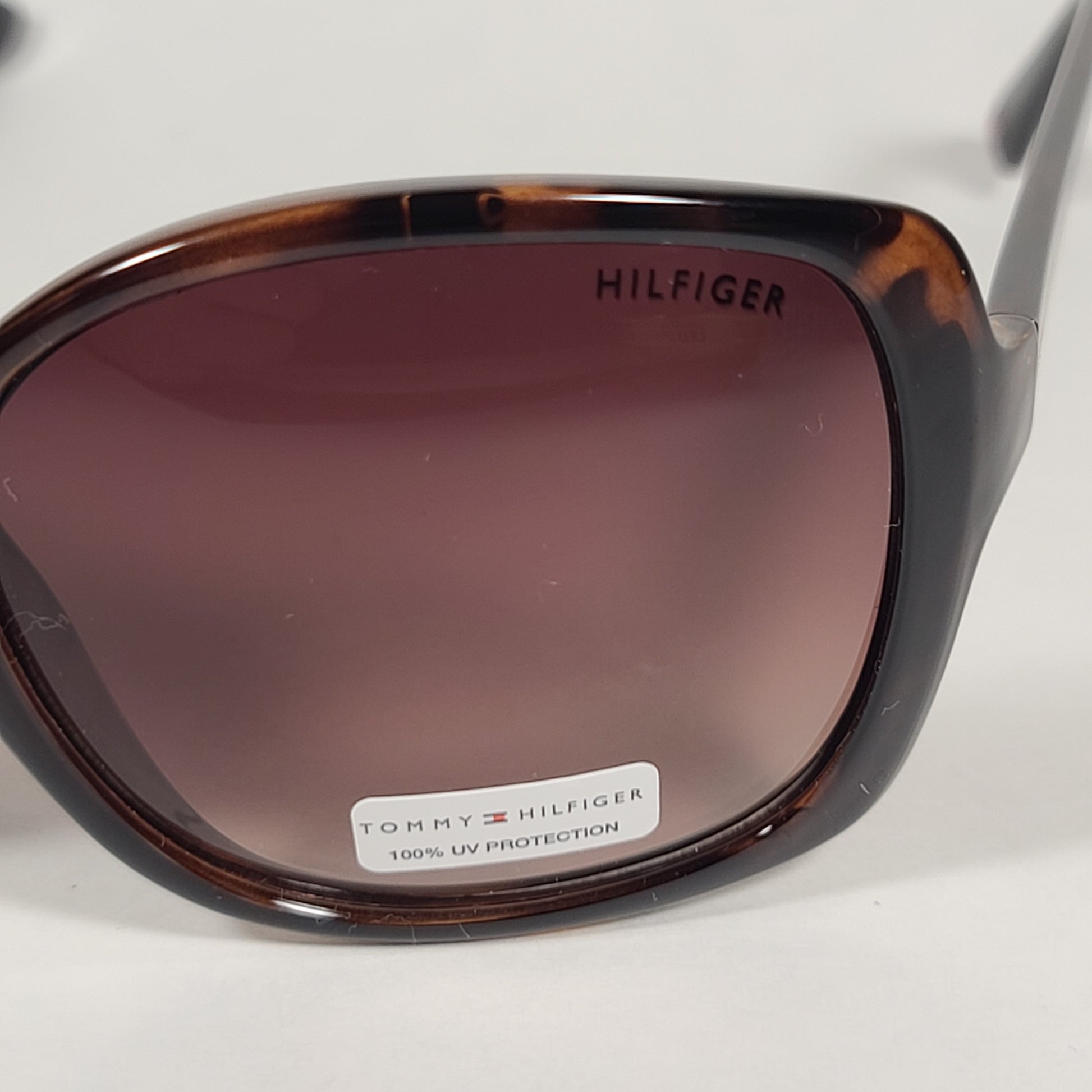 Tommy Hilfiger Hermione Butterfly Sunglasses Brown Tortoise Frame Brown Gradient Lens HERMIONE WP OL474 - Sunglasses