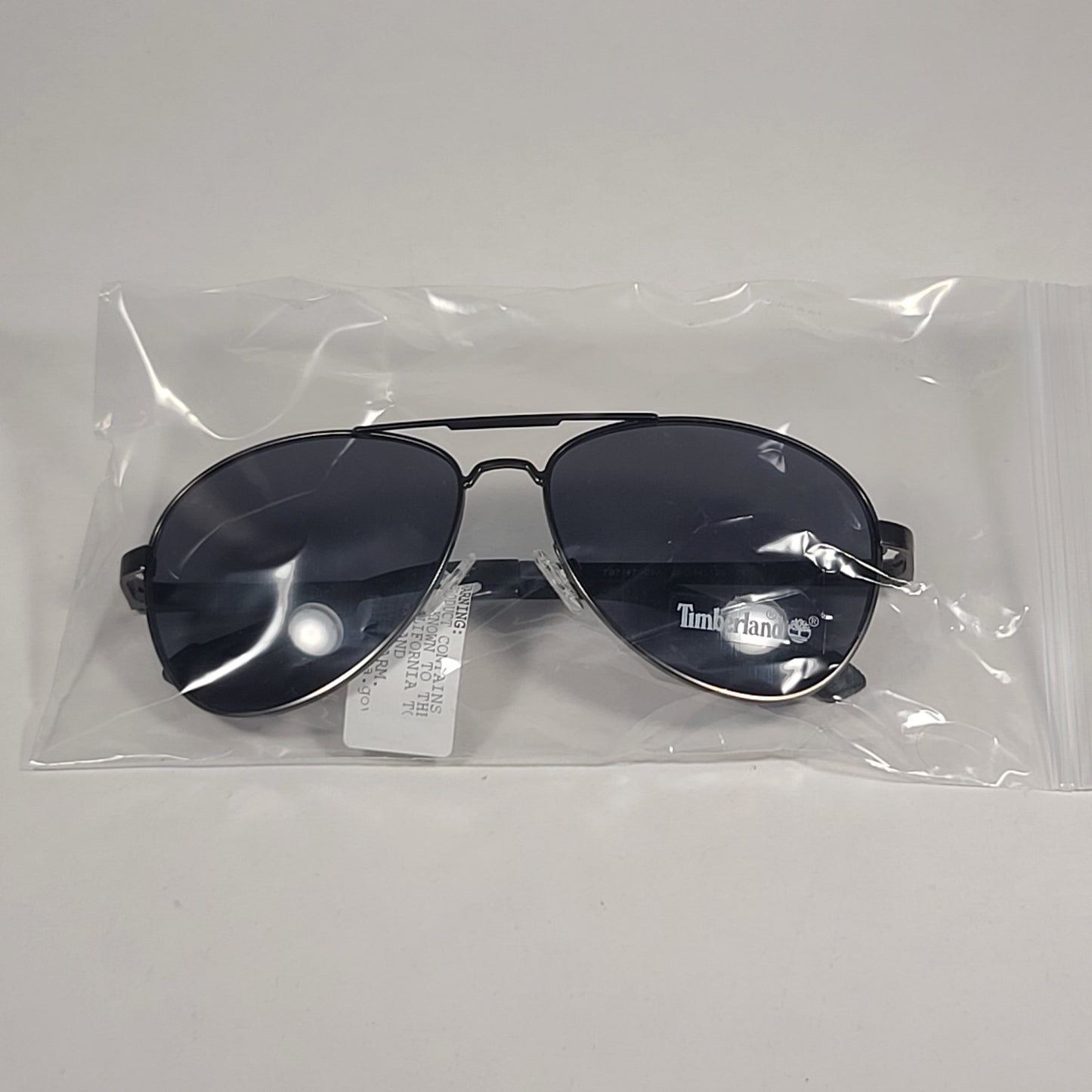 Timberland Aviator Sunglasses Gunmetal Gray Frame Gray Tinted Lens TB7147 09A - Sunglasses