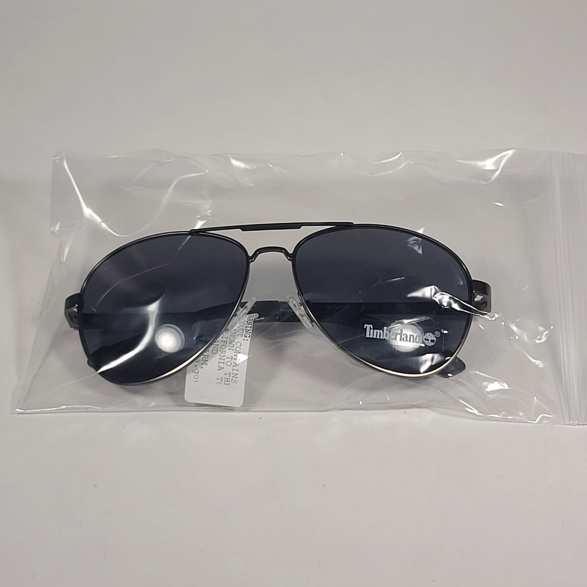 Timberland Aviator Sunglasses Gunmetal Gray Frame Gray Tinted Lens TB7147 09A - Sunglasses