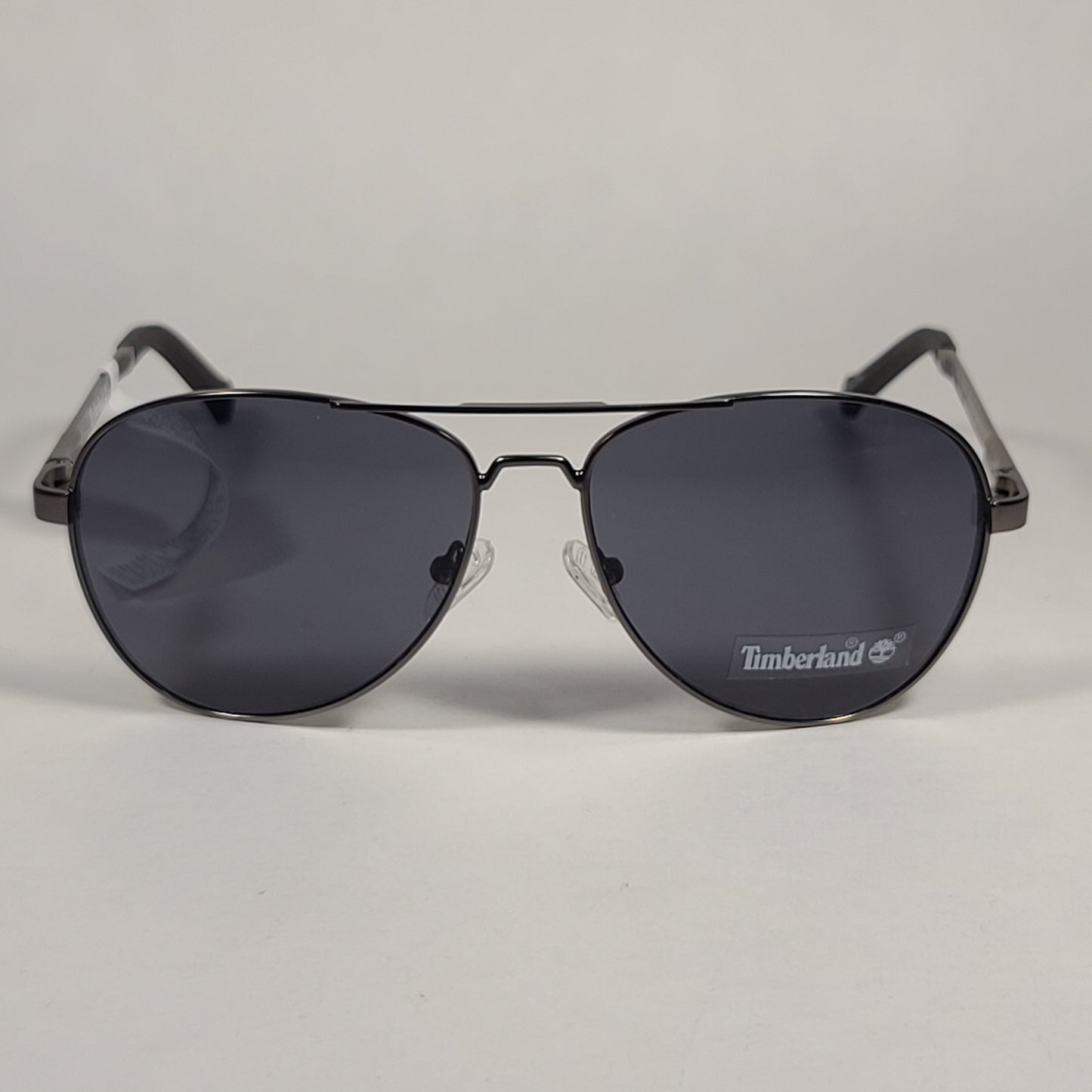 Timberland Aviator Sunglasses Gunmetal Gray Frame Gray Tinted Lens TB7147 09A - Sunglasses