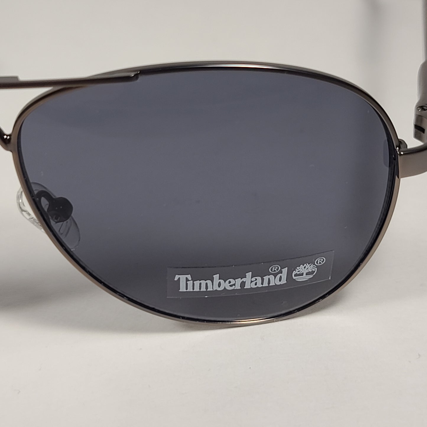 Timberland Aviator Sunglasses Gunmetal Gray Frame Gray Tinted Lens TB7147 09A - Sunglasses