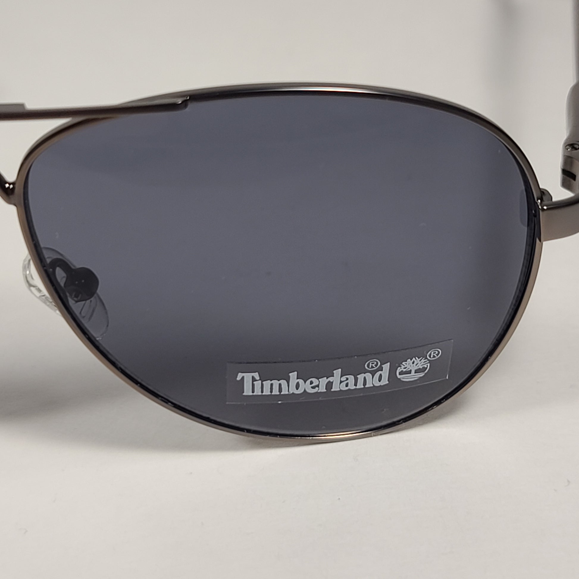 Timberland Aviator Sunglasses Gunmetal Gray Frame Gray Tinted Lens TB7147 09A - Sunglasses