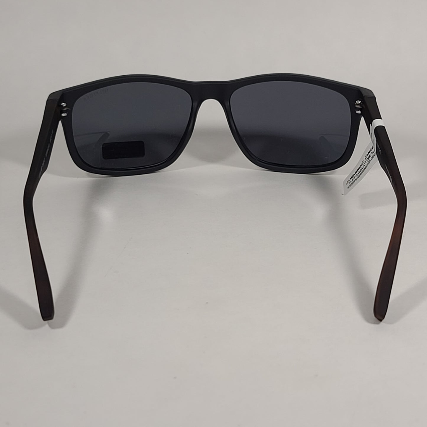 Tommy Hilfiger Luis Rectangular Sunglasses Matte Black And Dark Tortoise Frame Gray Lens LUIS MP OM347 - Sunglasses