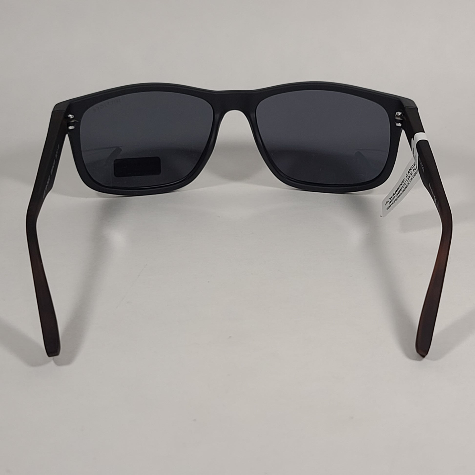 Tommy Hilfiger Luis Rectangular Sunglasses Matte Black And Dark Tortoise Frame Gray Lens LUIS MP OM347 - Sunglasses
