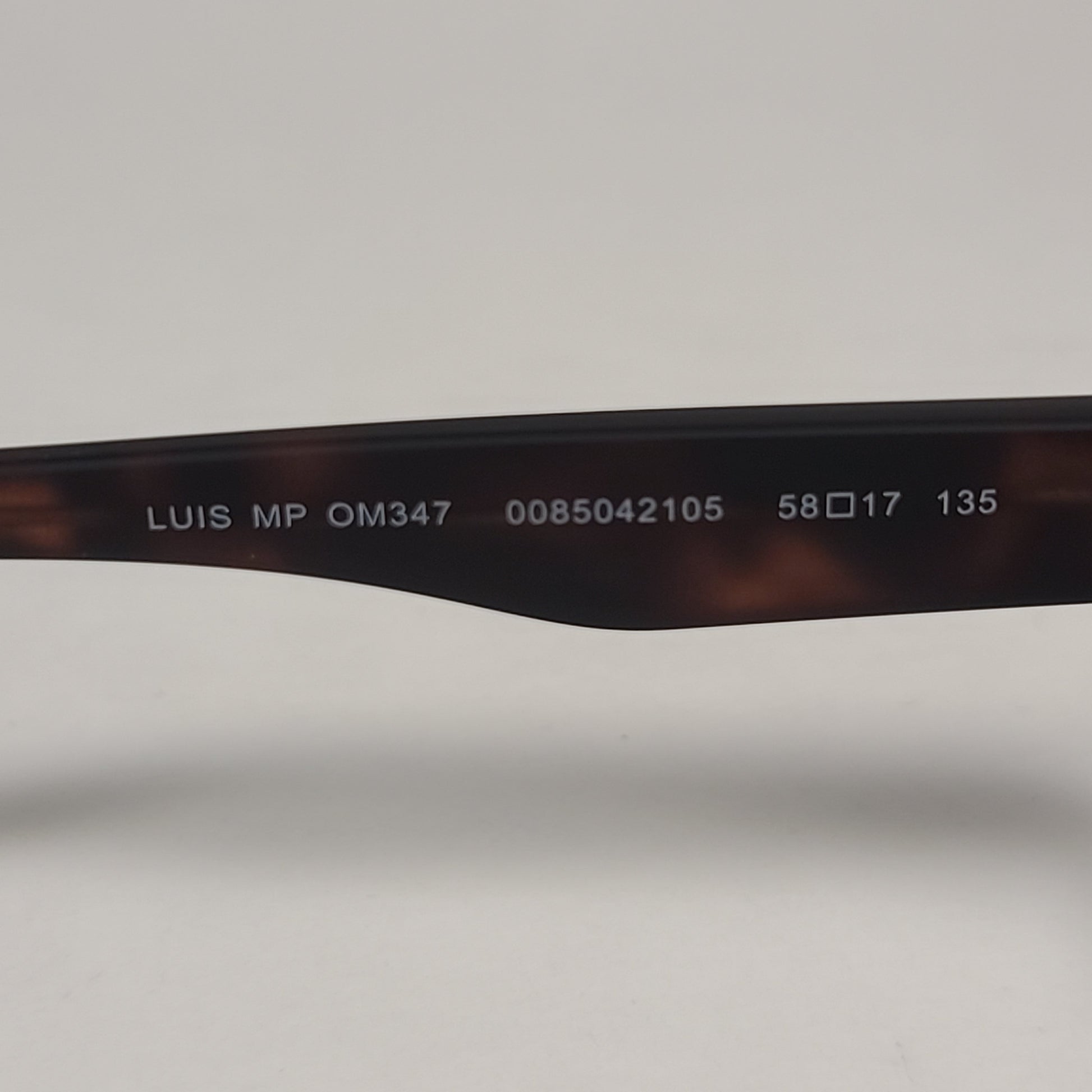 Tommy Hilfiger Luis Rectangular Sunglasses Matte Black And Dark Tortoise Frame Gray Lens LUIS MP OM347 - Sunglasses