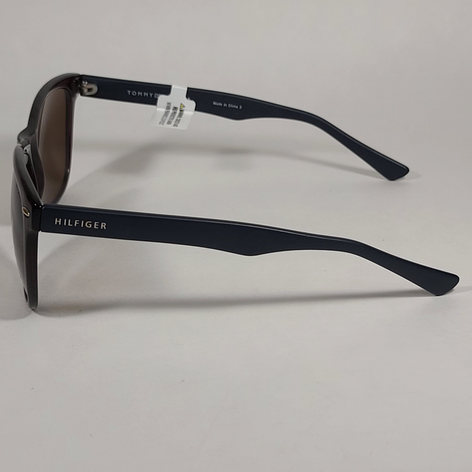 Tommy Hilfiger Conrad Rectangular Sunglasses Brown And Dark Navy Blue Frame Brown Lens CONRAD MP OM130 - Sunglasses