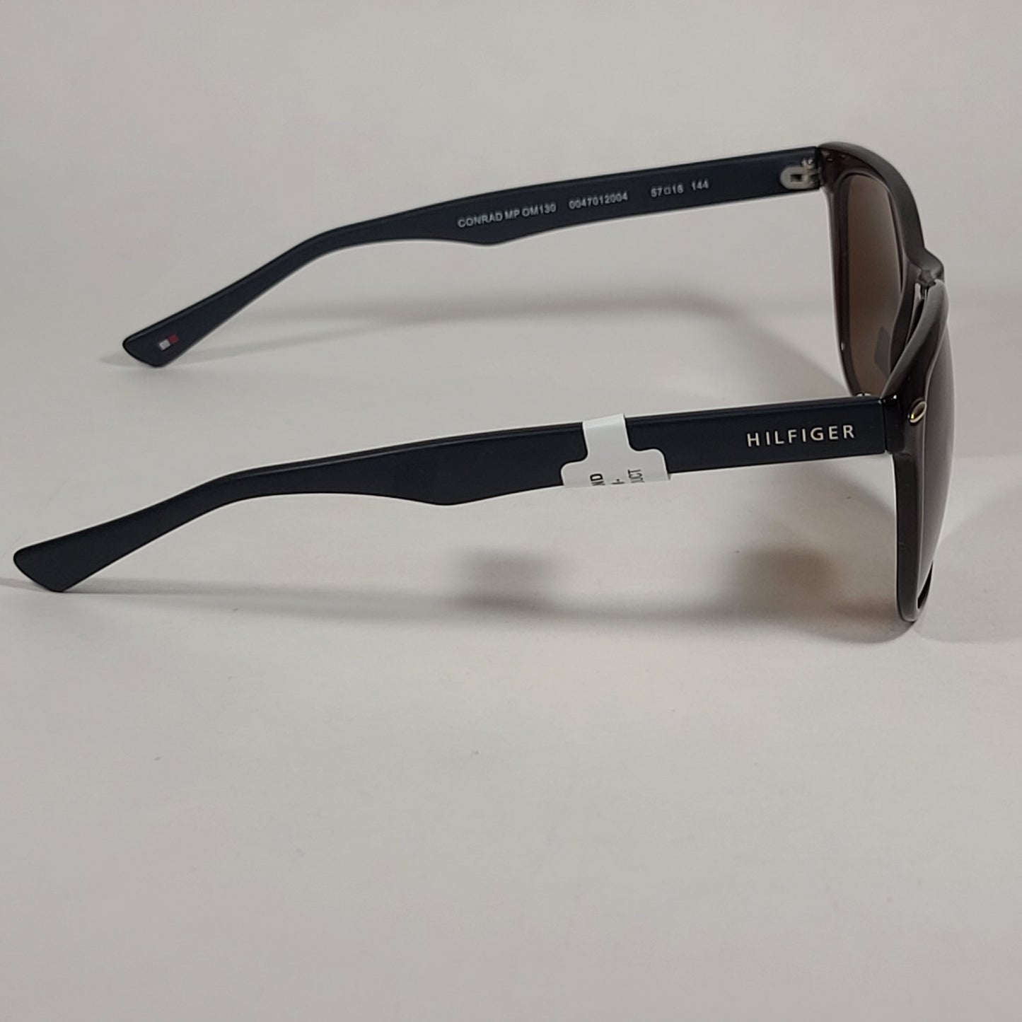 Tommy Hilfiger Conrad Rectangular Sunglasses Brown And Dark Navy Blue Frame Brown Lens CONRAD MP OM130 - Sunglasses