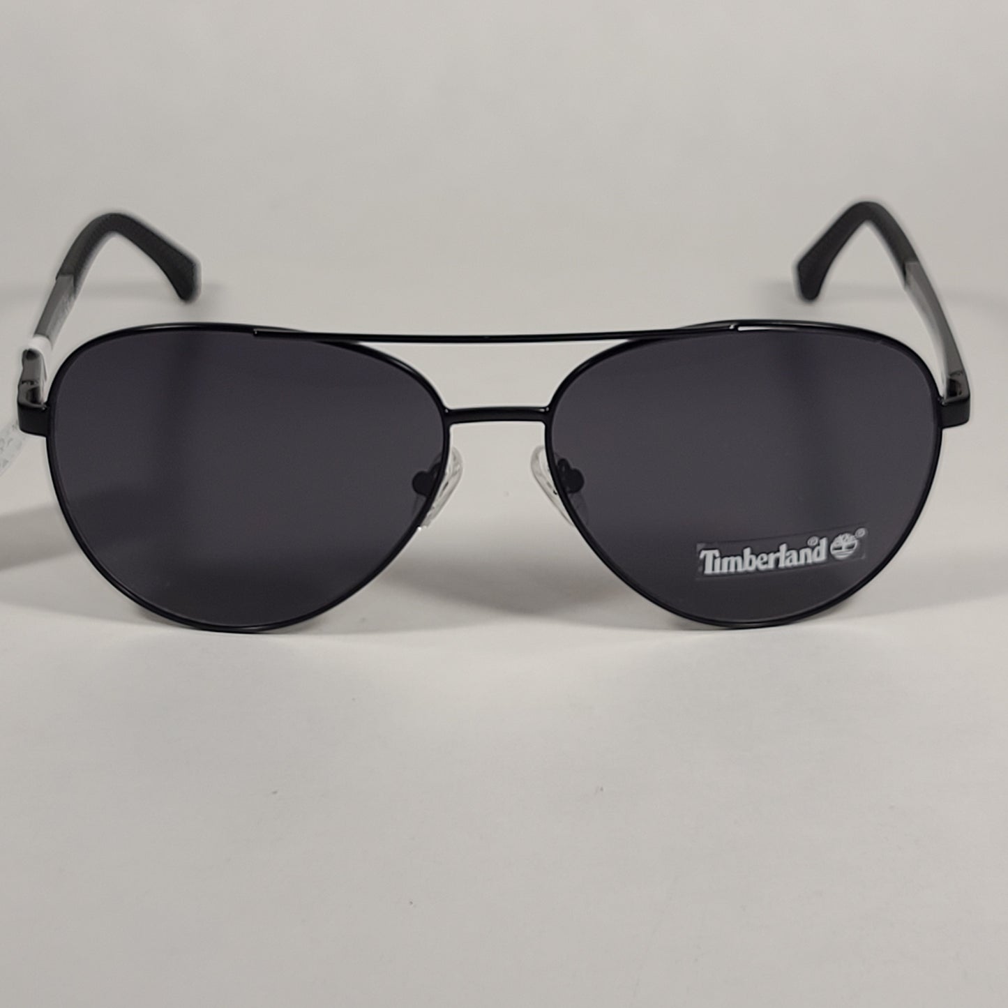 Timberland Aviator Sunglasses Black Metal Frame Gray Lens TB7210 02A - Sunglasses