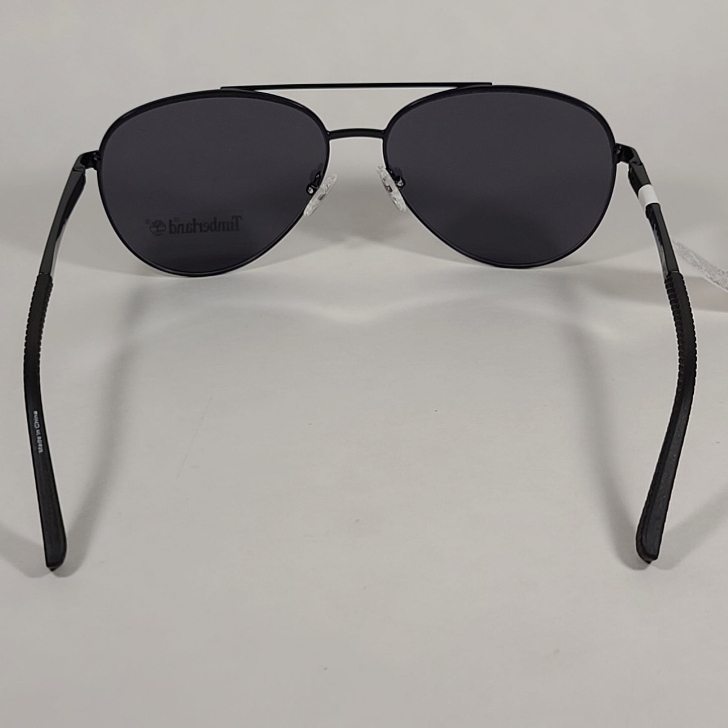 Timberland Aviator Sunglasses Black Metal Frame Gray Lens TB7210 02A - Sunglasses