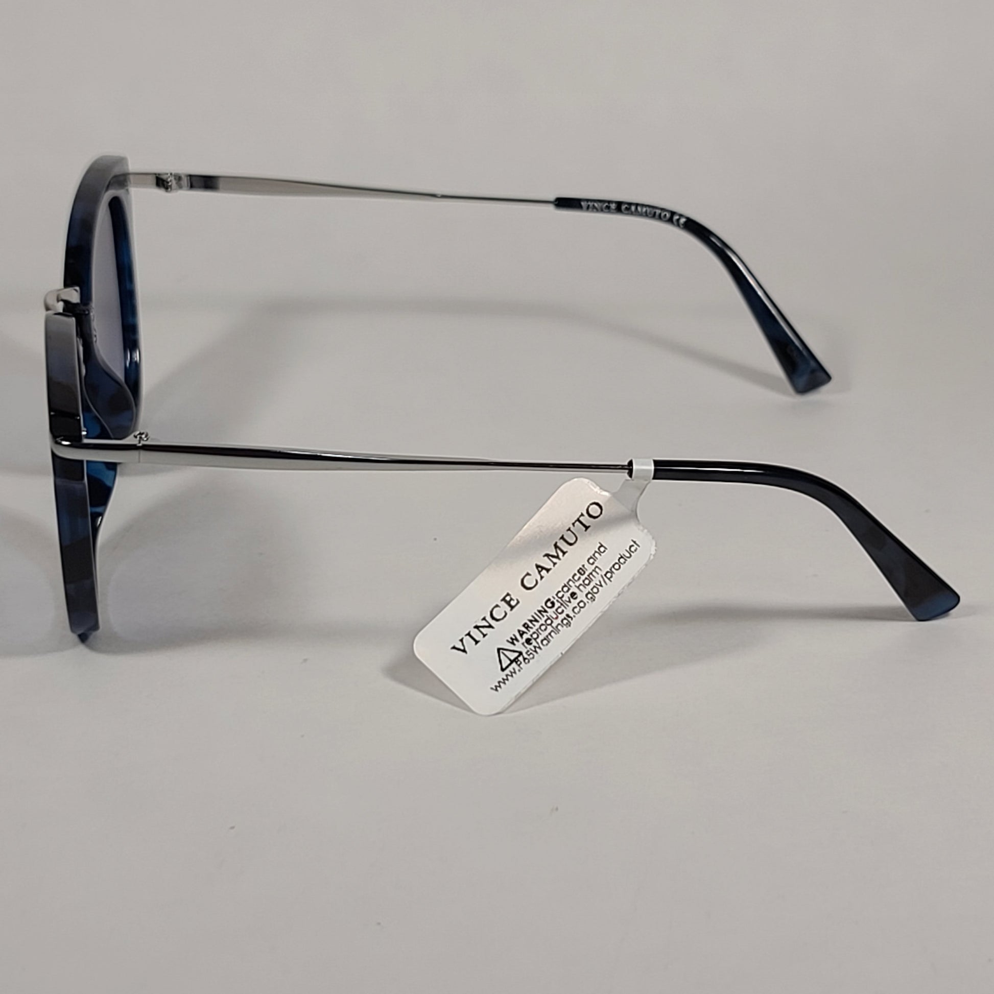 Vince Camuto Cat Eye Sunglasses Blue Tortoise And Silver Frame Blue Gradient Lens VC898 BLTS - Sunglasses