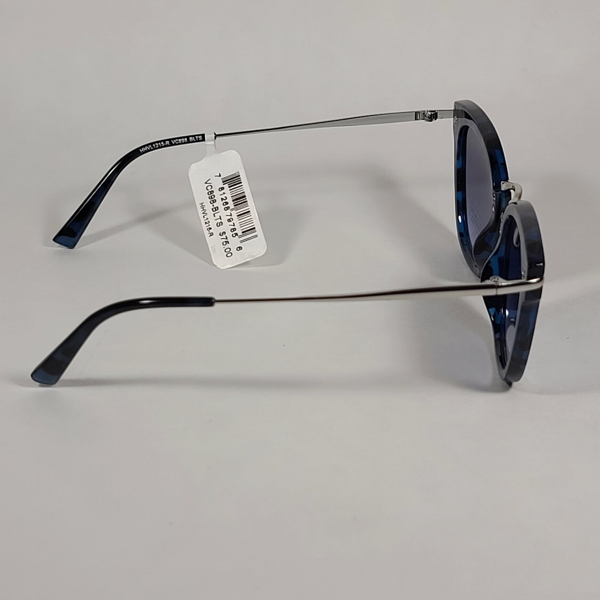 Vince Camuto Cat Eye Sunglasses Blue Tortoise And Silver Frame Blue Gradient Lens VC898 BLTS - Sunglasses