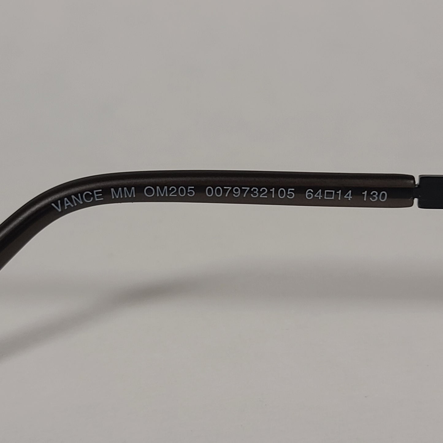 Tommy Hilfiger Vance Rectangular Sunglasses Black Gray Frame Gray Tinted Lens VANCE MM OM205 - Sunglasses