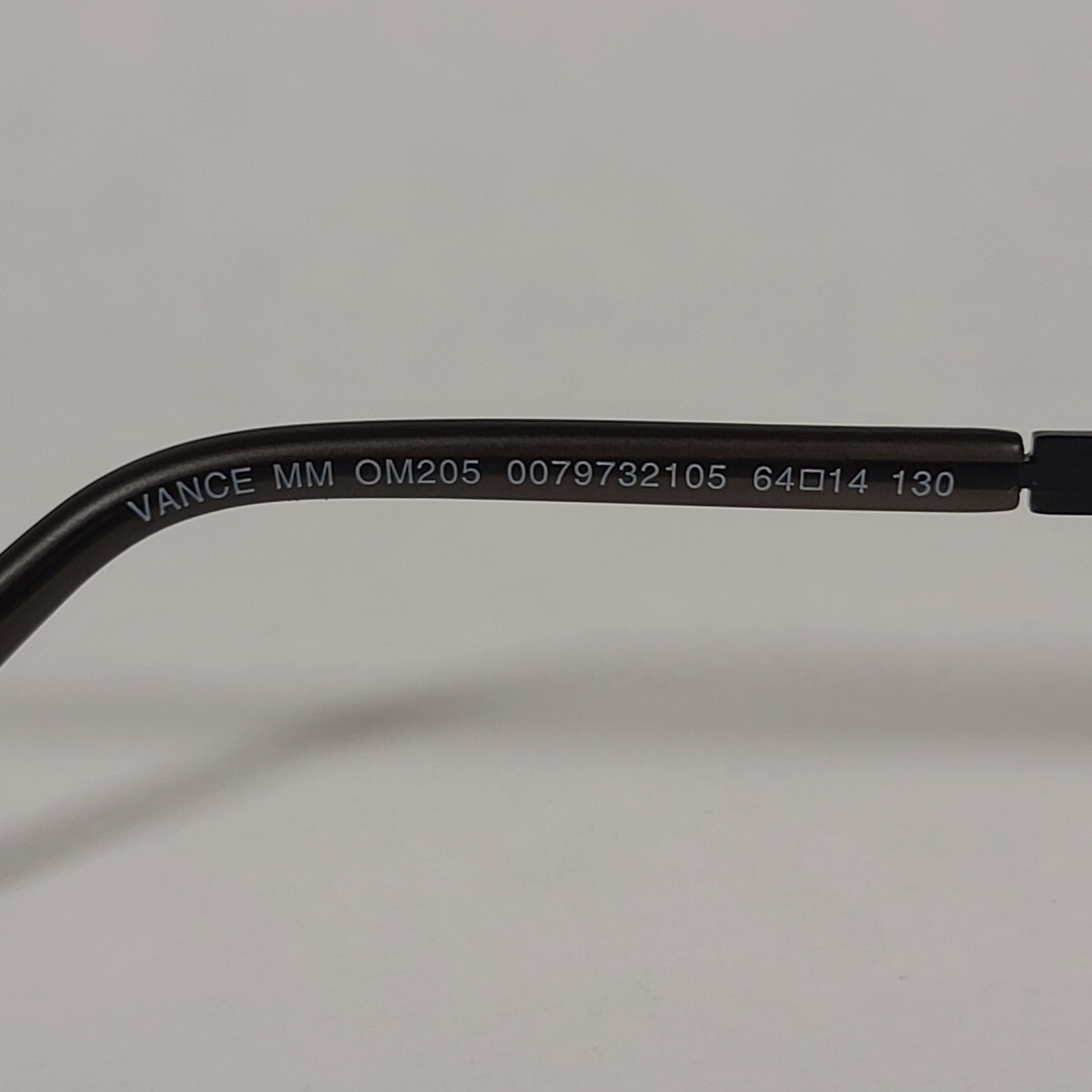 Tommy Hilfiger Vance Rectangular Sunglasses Black Gray Frame Gray Tinted Lens VANCE MM OM205 - Sunglasses