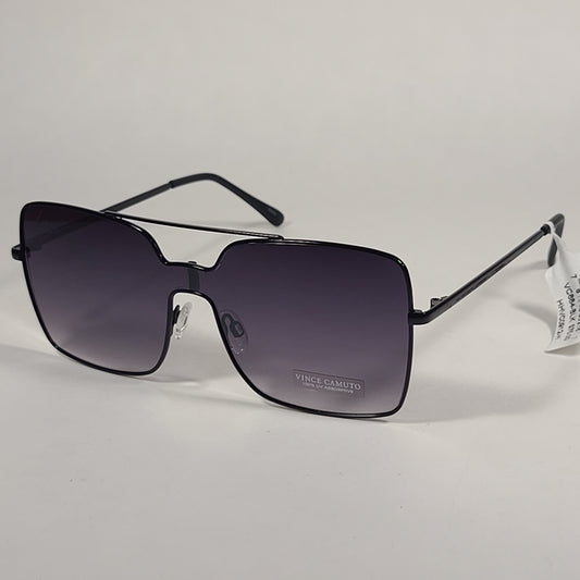 Vince Camuto Shield Sunglasses Black Frame Gray Gradient Lens VC884 BLK - Sunglasses