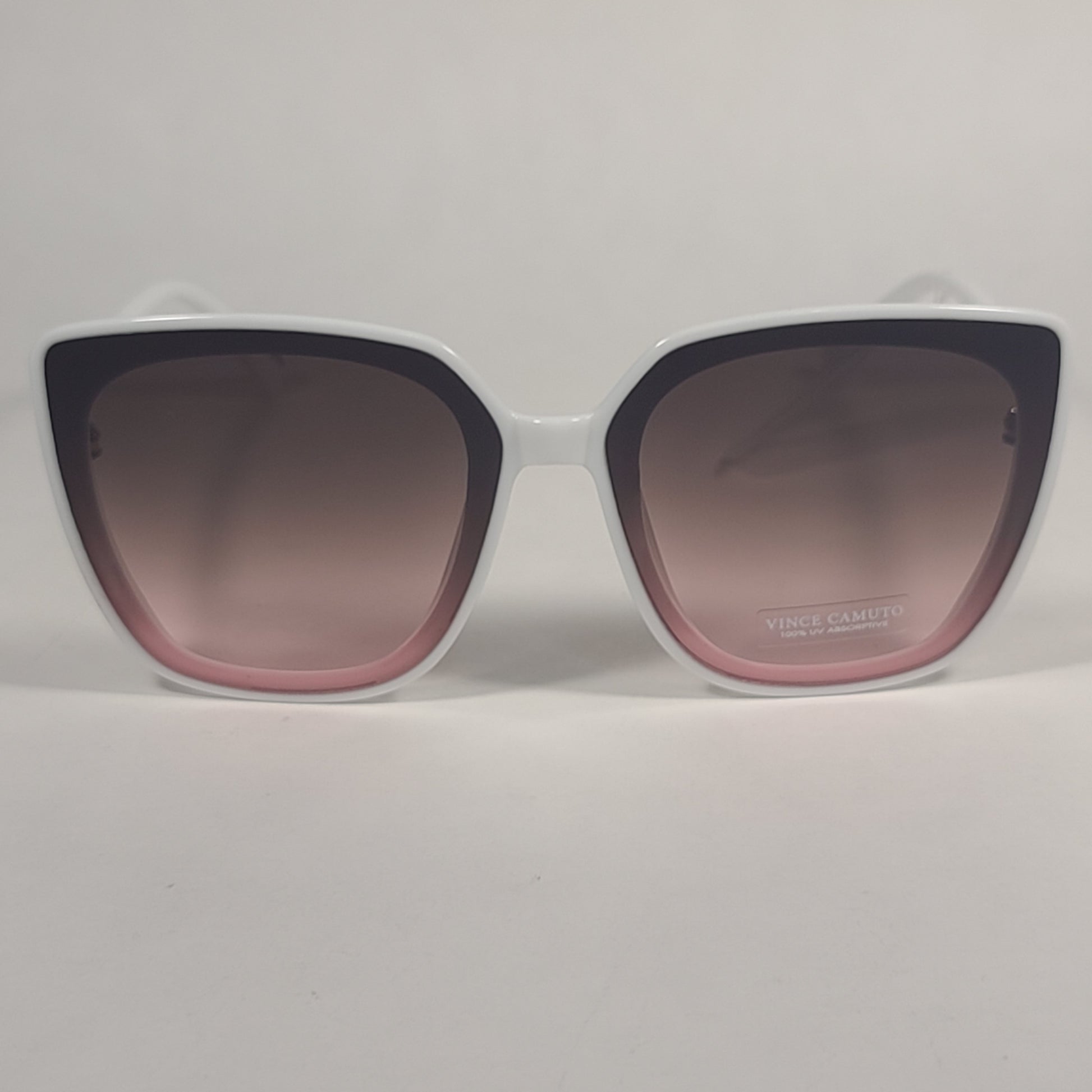 Vince Camuto Cat Eye Square Sunglasses White Frame Pink Gradient Lens VC964 WH - Sunglasses