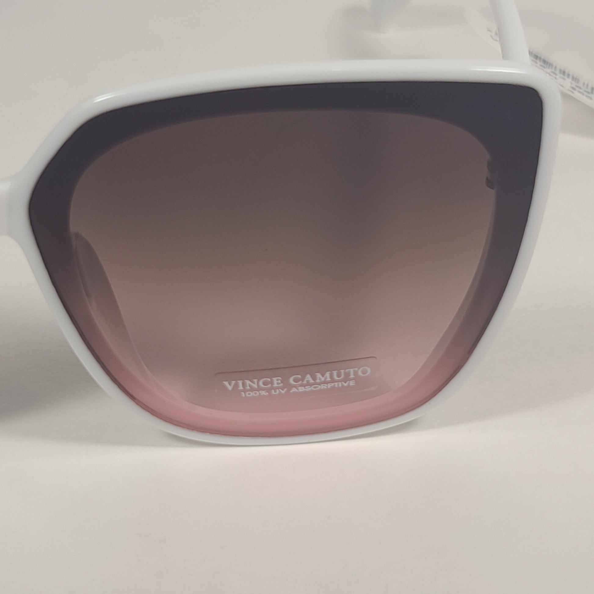 Vince Camuto Cat Eye Square Sunglasses White Frame Pink Gradient Lens VC964 WH - Sunglasses