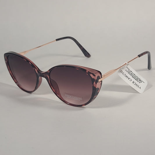 Vince Camuto Cat Eye Sunglasses Pink Tortoise And Gold Frame Brown Gradient Lens VC967 PKTS - Sunglasses