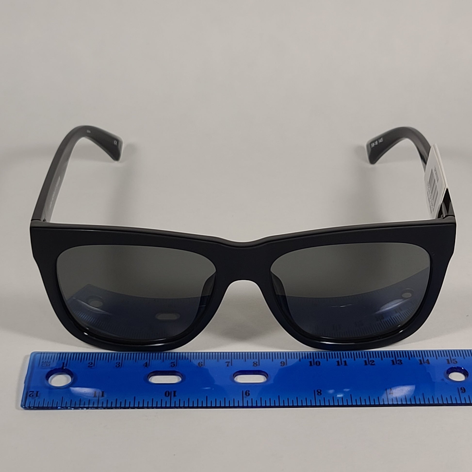Le Specs High Hopes Square Sunglasses Matte Black Frame Gray Green Tinted Lens LSP2002226 MATTE BLACK - Sunglasses