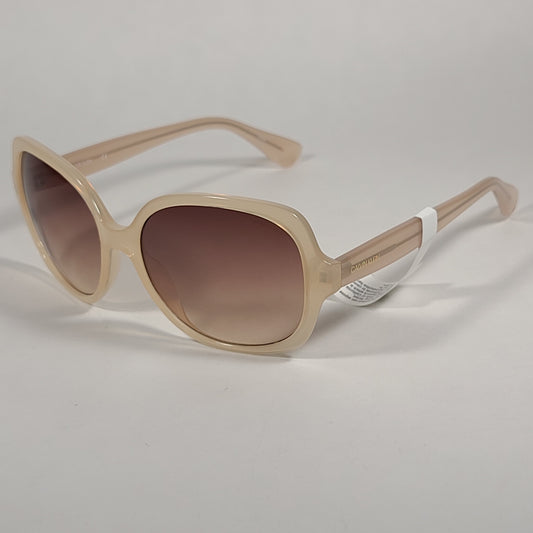 Calvin Klein Oversize Sunglasses CK19538S 270 Beige Nude Frame Brown Gradient Lens - Sunglasses