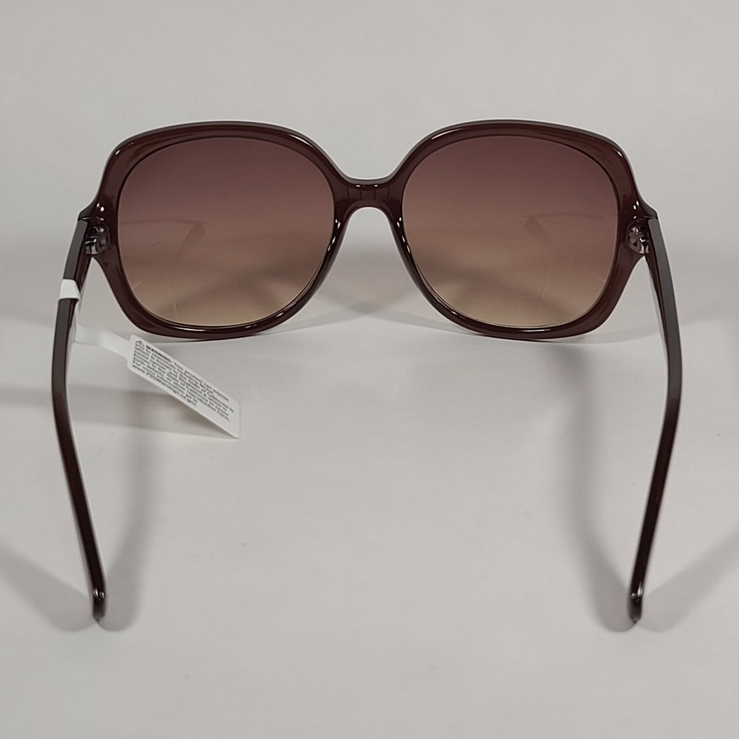 Calvin Klein Oversize Sunglasses CK19538S 210 Brown Frame Brown Gradient Lens - Sunglasses