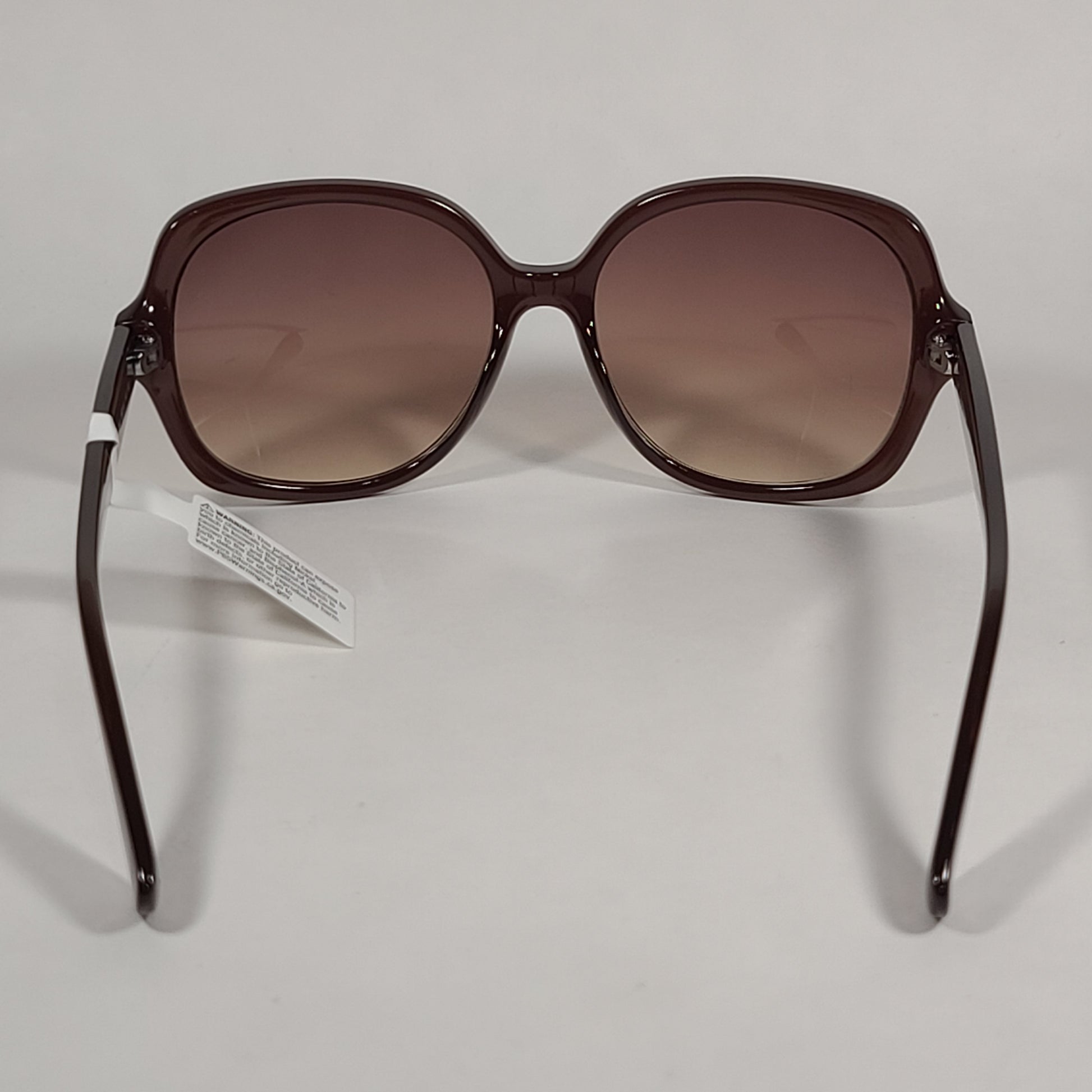 Calvin Klein Oversize Sunglasses CK19538S 210 Brown Frame Brown Gradient Lens - Sunglasses