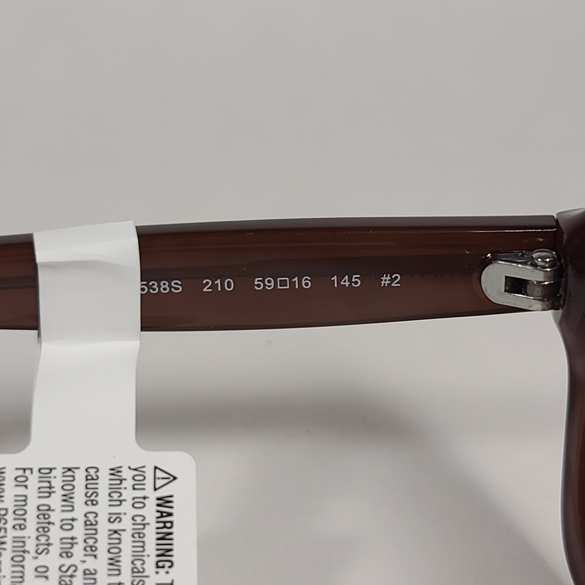 Calvin Klein Oversize Sunglasses CK19538S 210 Brown Frame Brown Gradient Lens - Sunglasses