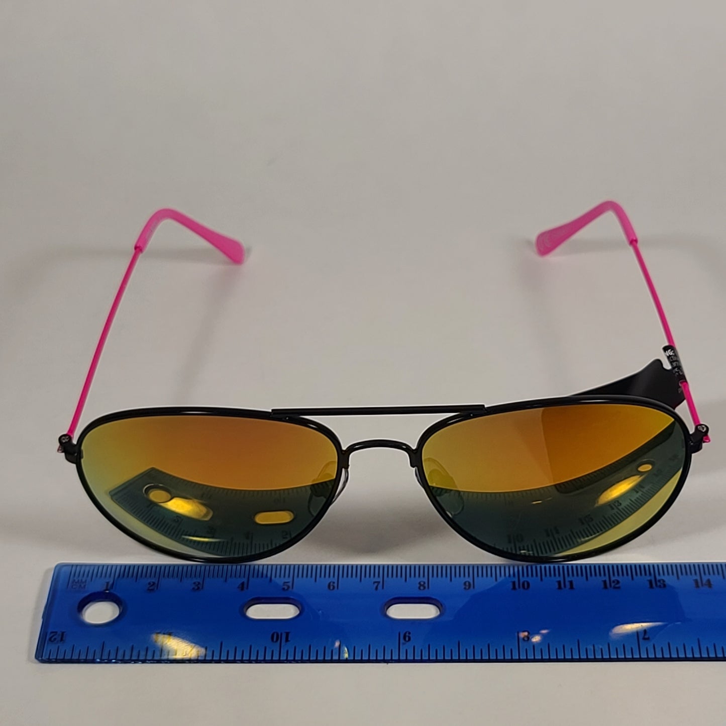Steve Madden Women’s Aviator Sunglasses Multi Color Mirror SM492201 NEON PINK - Sunglasses
