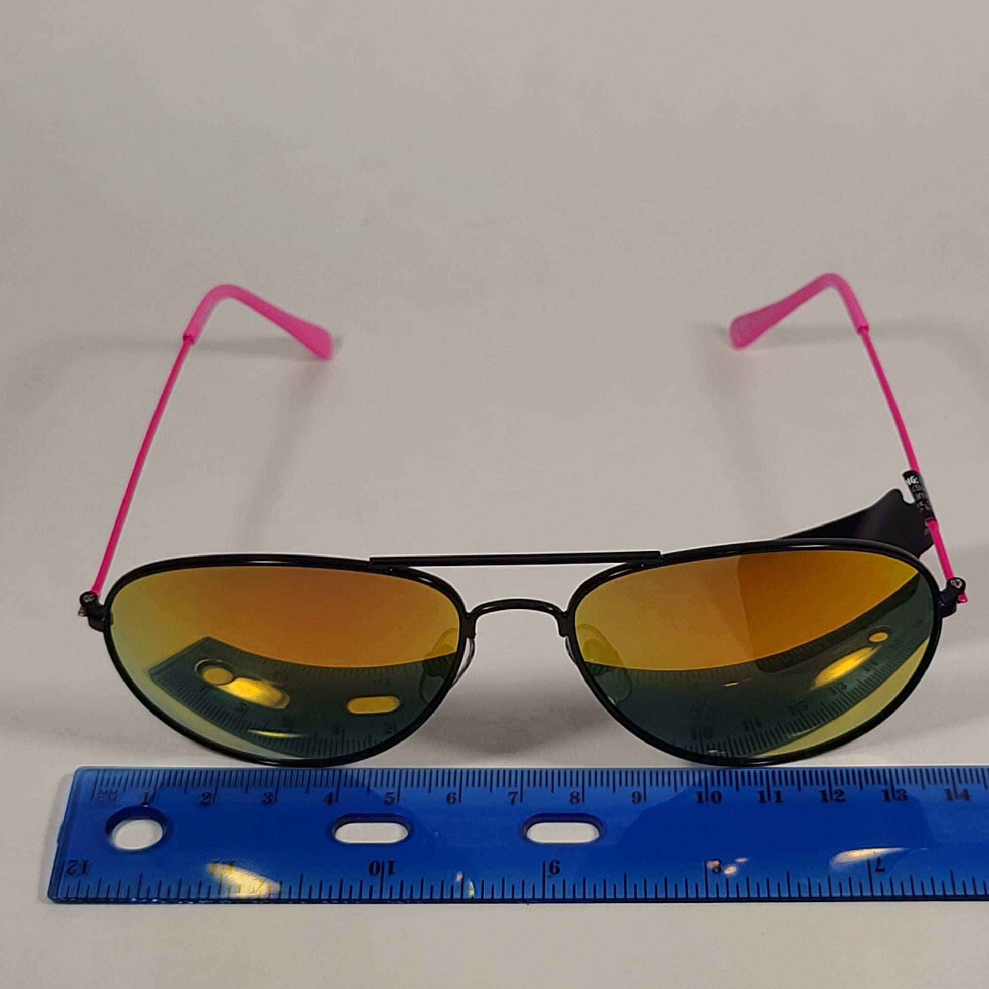 Steve Madden Women’s Aviator Sunglasses Multi Color Mirror SM492201 NEON PINK - Sunglasses