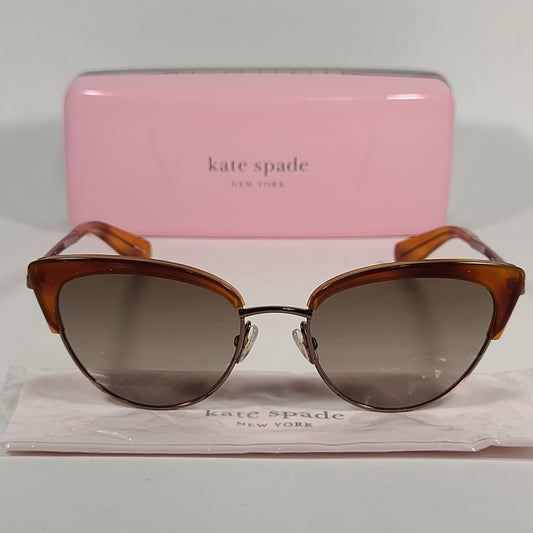 Kate Spade Jahnam Cat Eye Sunglasses Dark Havana Brown Frame Brown Lens JAHNAM/S 086HA - Sunglasses