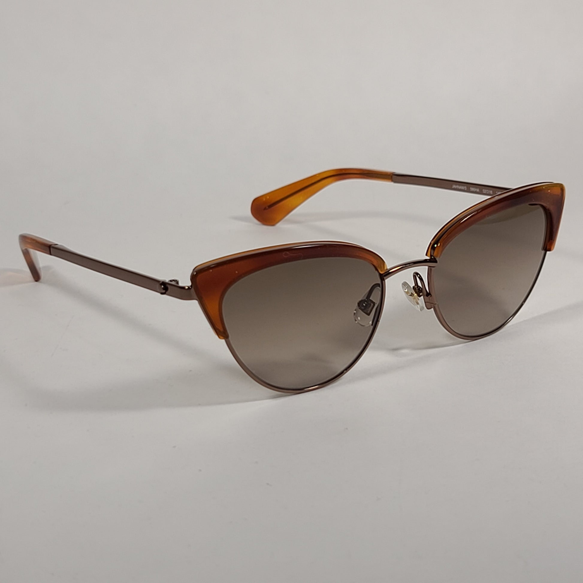 Kate Spade Jahnam Cat Eye Sunglasses Dark Havana Brown Frame Brown Lens JAHNAM/S 086HA - Sunglasses