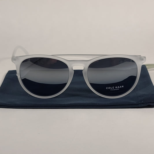 Cole Haan CH8502 971 Polarized Key Hole Sunglasses Matte Crystal Gradient Mirror Lens - Sunglasses