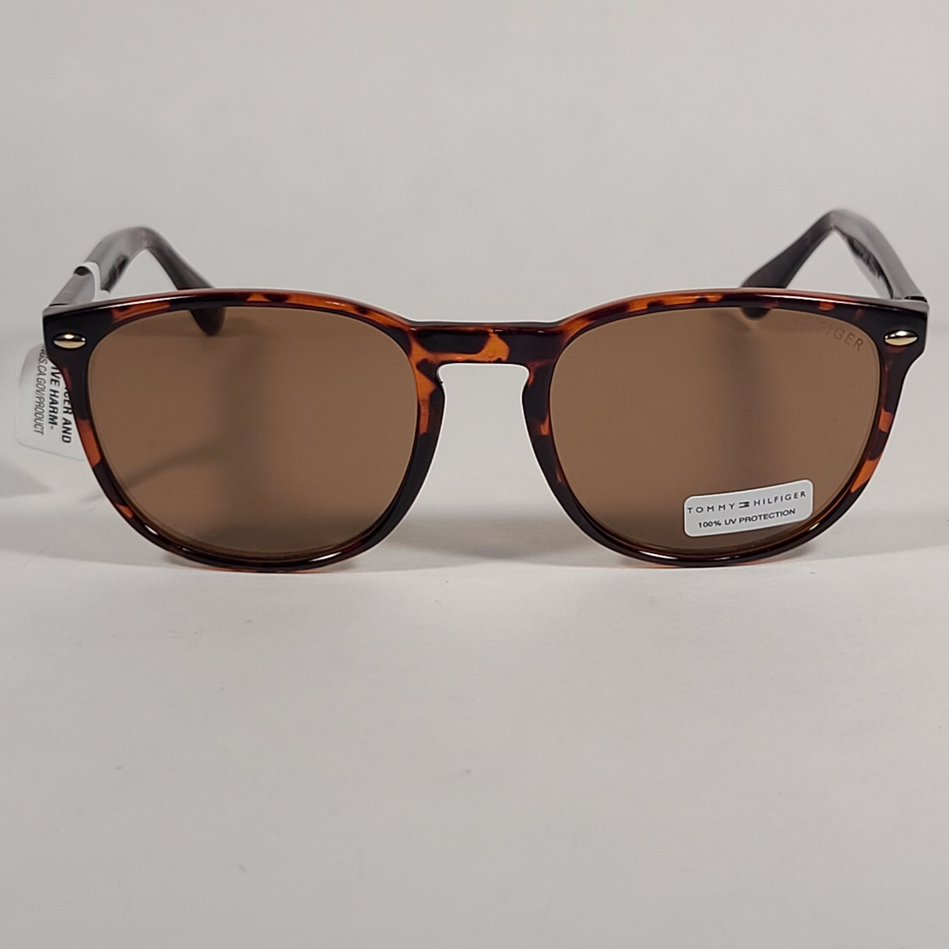 Tommy Hilfiger Grady Keyhole Sunglasses Brown Tortoise Frame Brown Lens GRADY MP OM462 - Sunglasses
