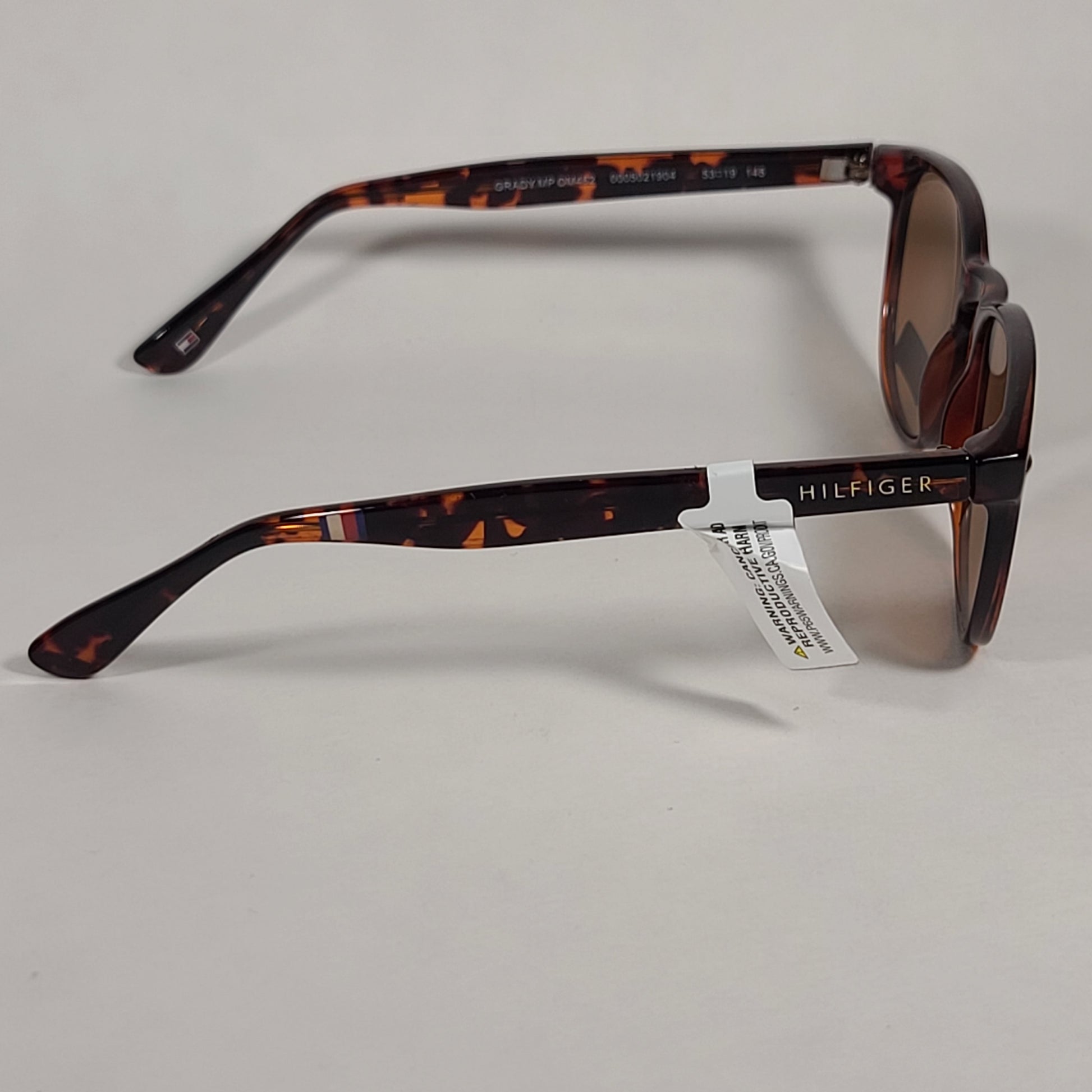 Tommy Hilfiger Grady Keyhole Sunglasses Brown Tortoise Frame Brown Lens GRADY MP OM462 - Sunglasses