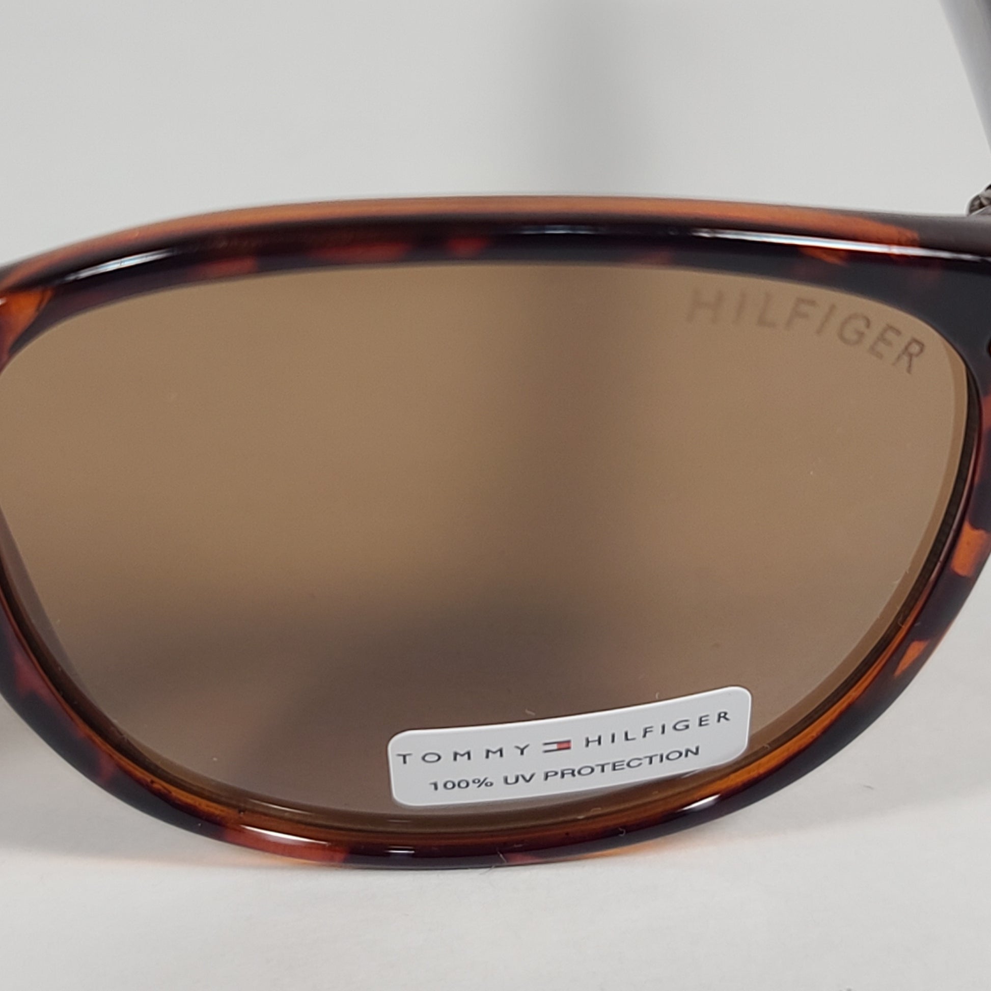 Tommy Hilfiger Grady Keyhole Sunglasses Brown Tortoise Frame Brown Lens GRADY MP OM462 - Sunglasses