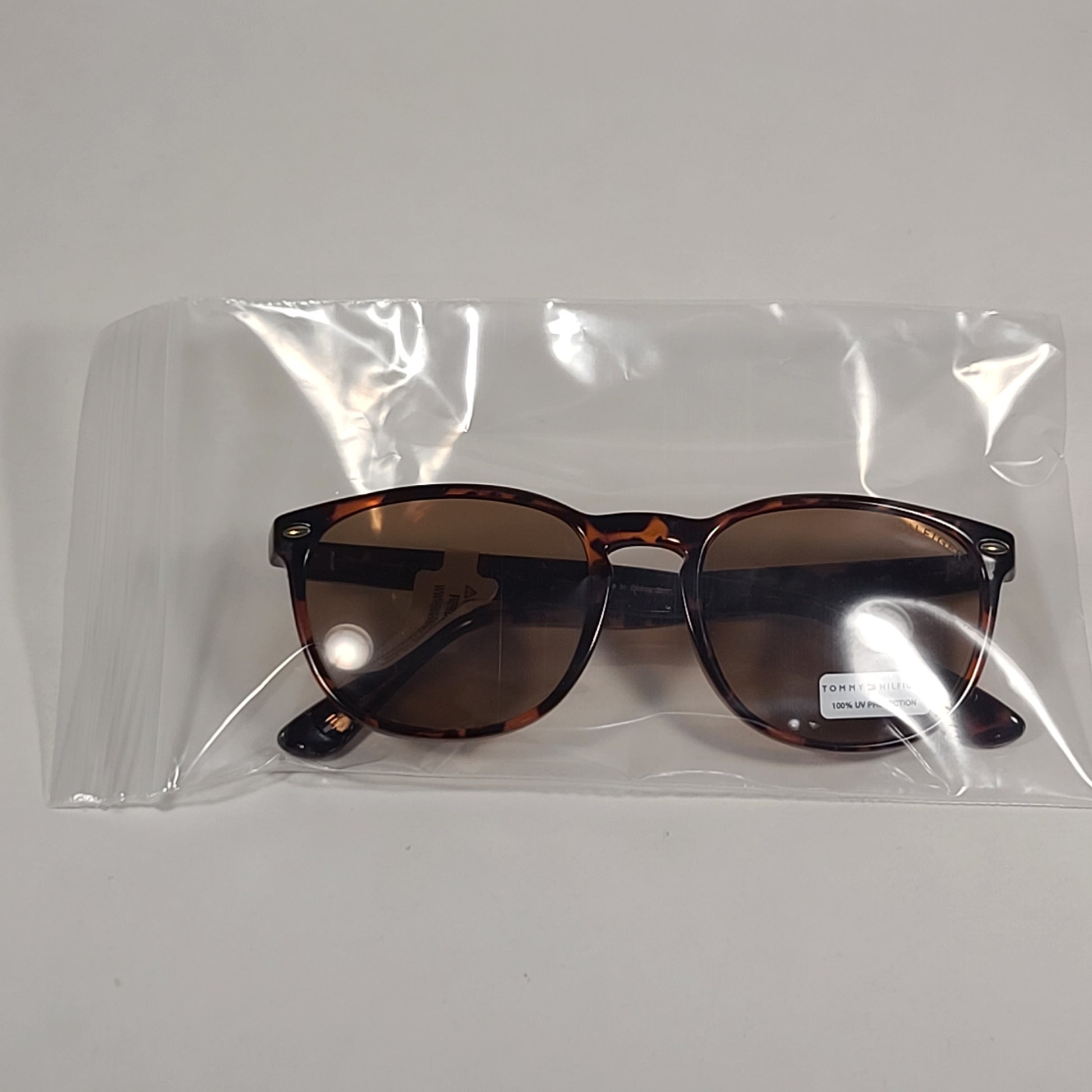 Tommy Hilfiger Grady Keyhole Sunglasses Brown Tortoise Frame Brown Lens GRADY MP OM462 - Sunglasses