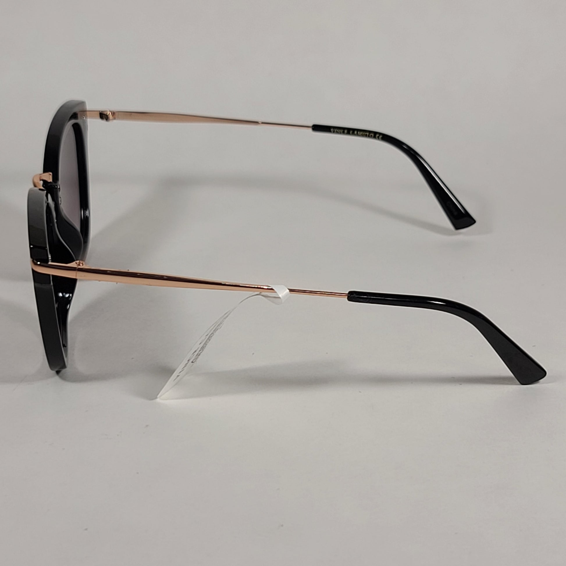 Vince Camuto Cat Eye Sunglasses Black And Gold Frame Smoke Gradient Lens VC898 OX - Sunglasses