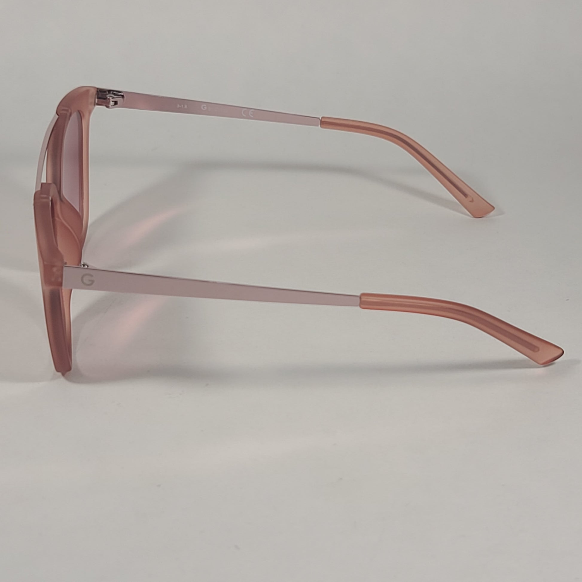 G By Guess Sunglasses Rose Gold And Pink Frame Pink Mirror Lens