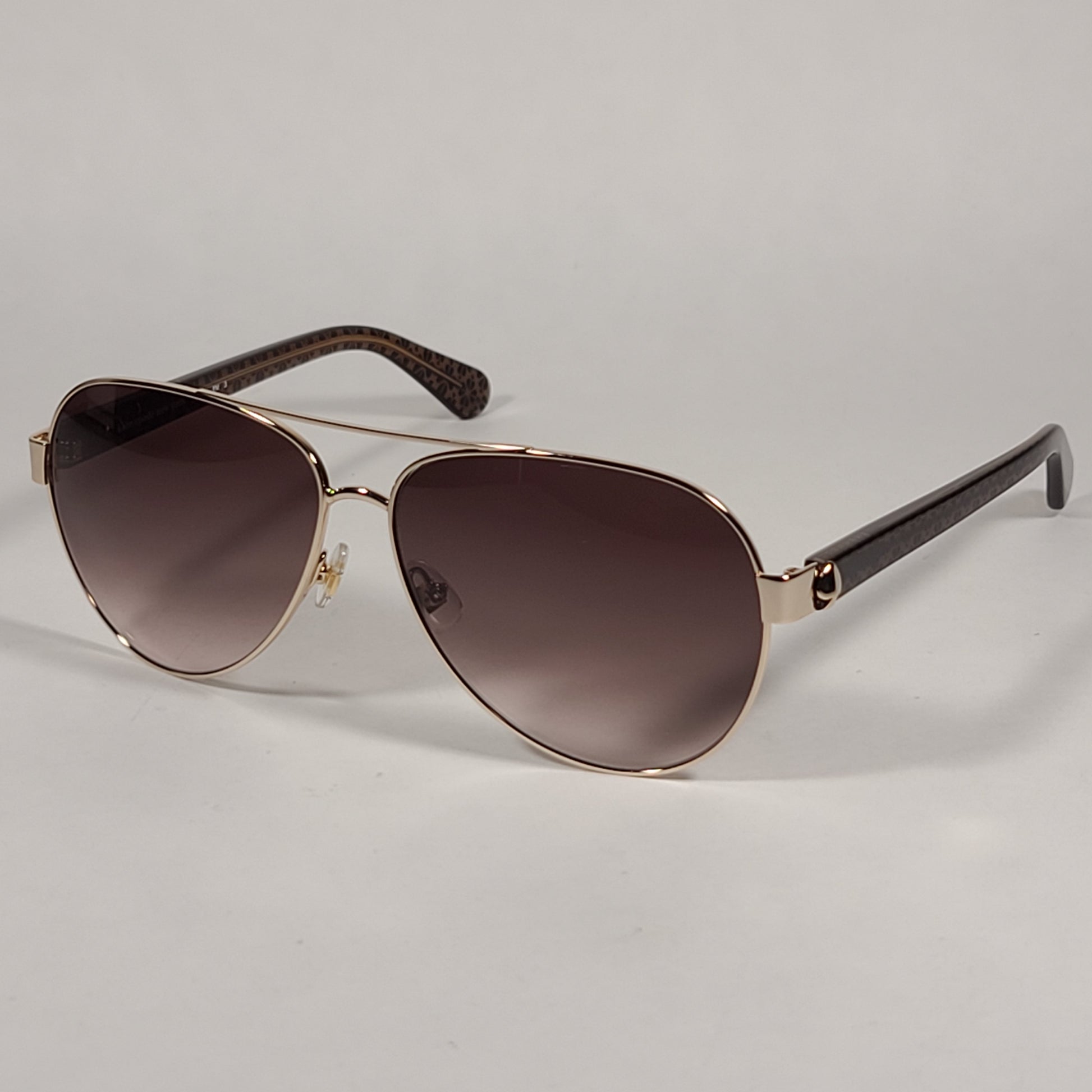 Kate Spade Geneva Aviator Sunglasses Brown Floral Frame Brown Lens GENEVA/S 09QHA - Sunglasses