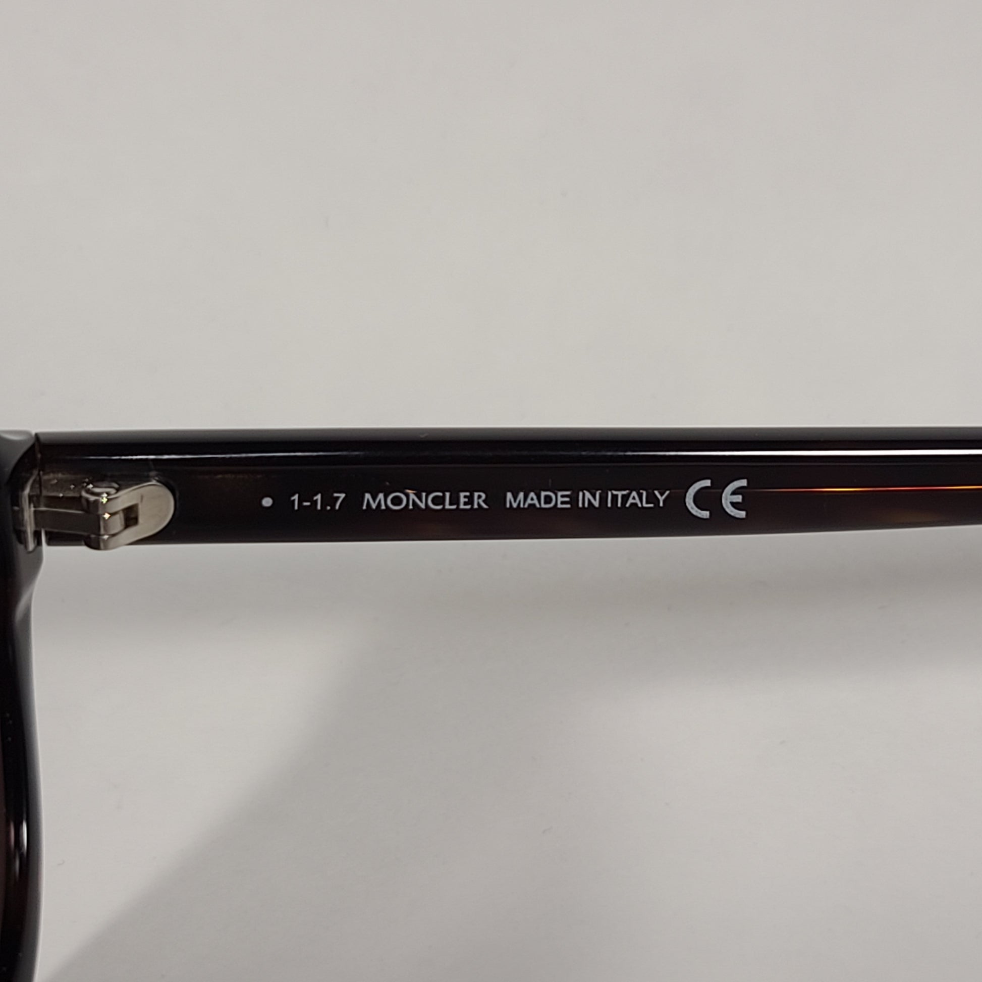 Moncler Aviator Sunglasses Dark Havana Brown Frame Gold Tint Lens ML0043 52C - Sunglasses