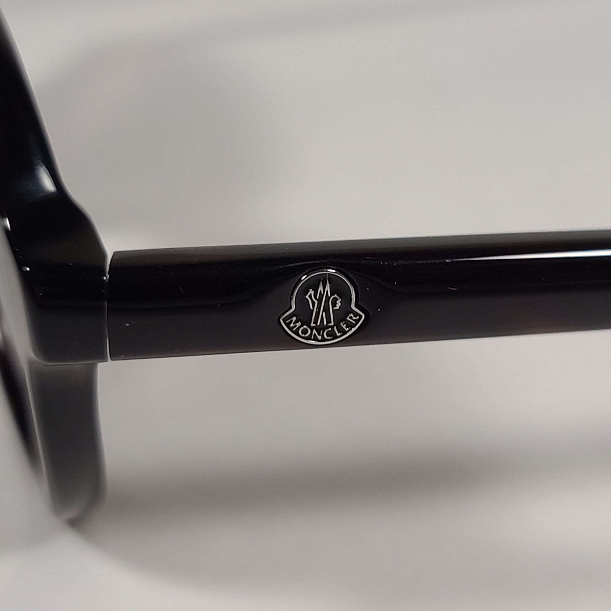 Moncler Aviator Sunglasses Dark Havana Brown Frame Gold Tint Lens ML0043 52C - Sunglasses