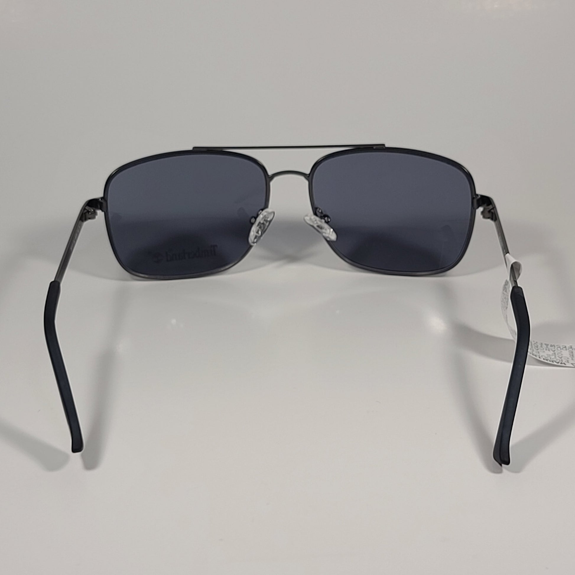 Timberland Rectangle Sunglasses Gunmetal Frame Gray Tinted Lens TB7175 09C - Sunglasses