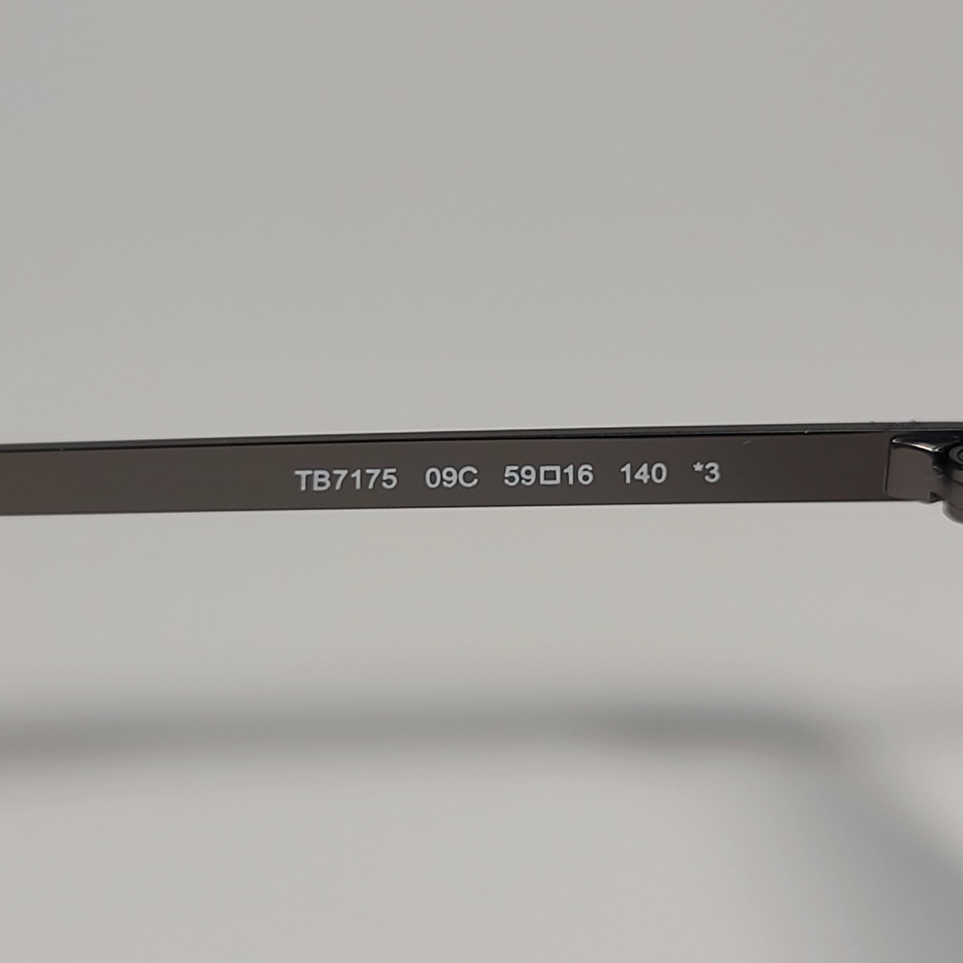 Timberland Rectangle Sunglasses Gunmetal Frame Gray Tinted Lens TB7175 09C - Sunglasses
